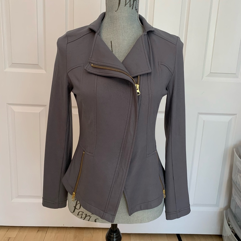 Clara Sun Woo Grey Liquid Leather Jacket!